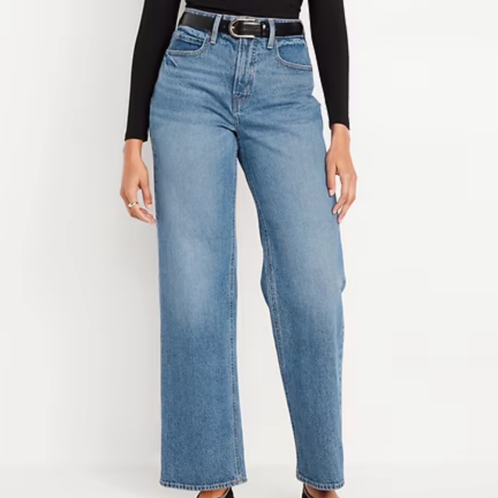 High-Waisted Wide-Leg Jeans | Old Navy | Medium Wash | 20 | NWT